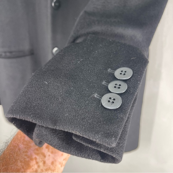 Armani Collezioni Black Blazer Jacket 100% Cashmere  Size 10 Men - Picture 6 of 12